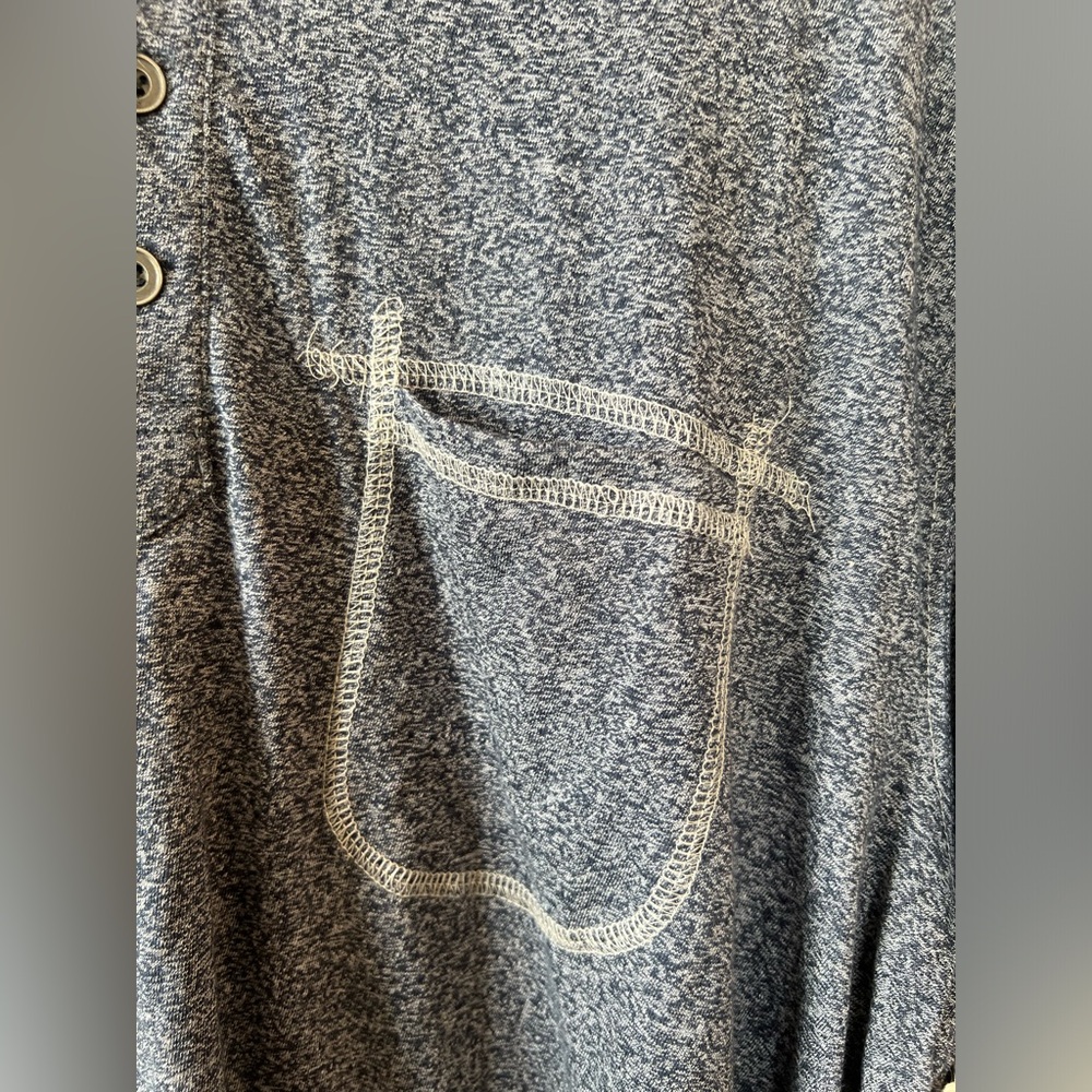 Native Code long sleeve shirt men’s XL V-neck navy blue fall lightweight new - Picture 10 of 10